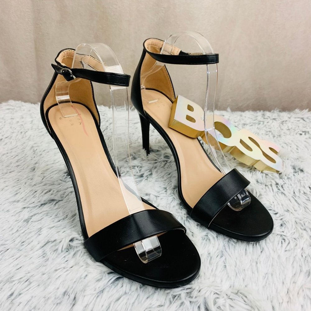A New Day Ankle Strap Black Heels / Pumps Women's Size 10*